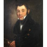 Early 19th Century English School - After Chinnery Half-length "Portrait of an African American