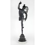 After Giambologna An extremely fine quality 19th Century bronze Figure of Mercury, approx.