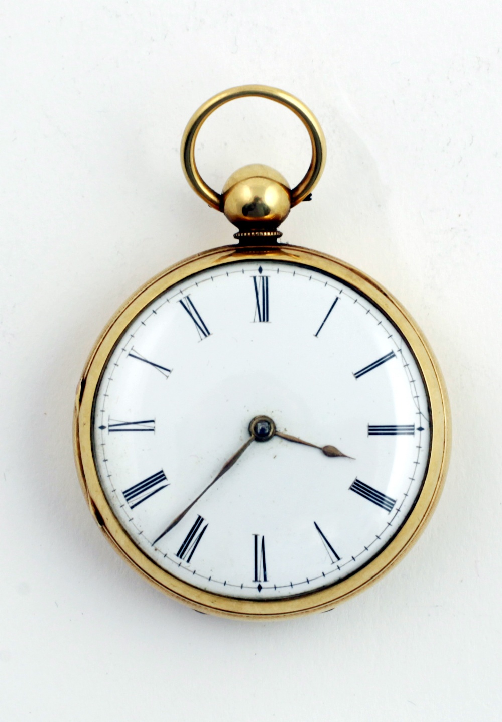 A very good early heavy 18 ct gold fusee Pocket Watch, No.