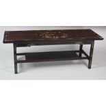 A late 19th / early 20th Century Chinese hardwood Coffee Table,