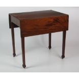 A 19th Century Irish mahogany drop leaf Table,