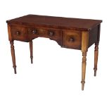 A 19th Century Irish kneehole mahogany Dressing Table,