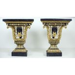 A pair of attractive 18th Century style English Console Tables, after William Kent,