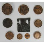 Collection of Dante Commemorative Bronze Medallions - Ravenna Dante Alighiri: 1.
