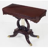 A fine quality 19th Century mahogany fold-over Tea Table,