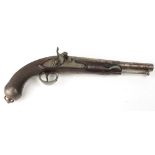 A fine quality early 19th Century Spanish Percussion Duelling Pistol,