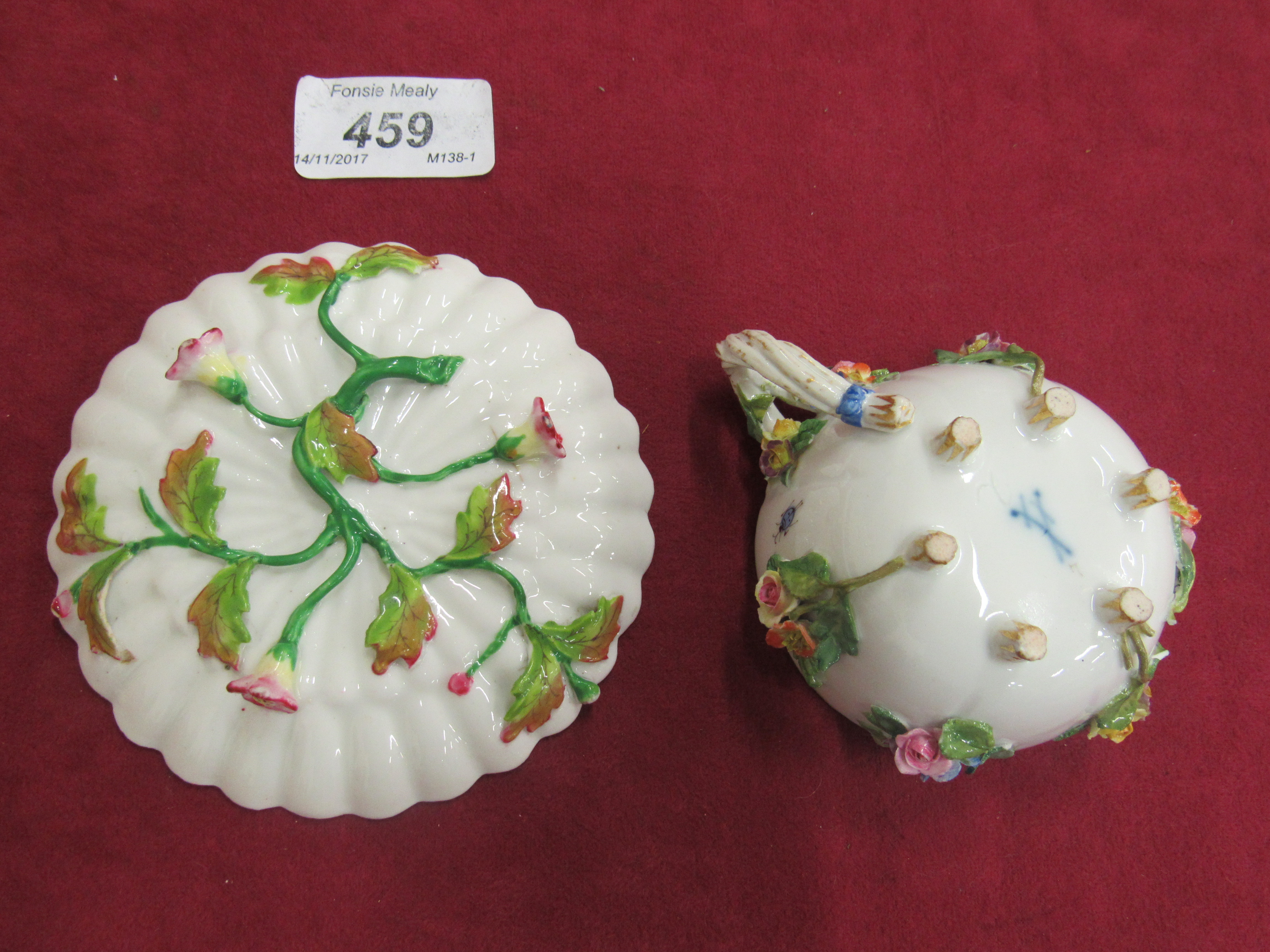 An attractive late 18th / early 19th Century Meissen Cup and Saucer, - Image 2 of 4