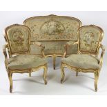 A fine quality suite of Napoleon III period giltwood Seat Furniture,