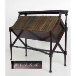 A fine quality Georgian style Irish mahogany Book Rack, by Hicks of Dublin,