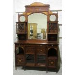 A fine quality late Victorian inlaid mirror back Chiffonier, by Gainsford & Co.