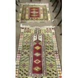 Two light ground Eastern Rugs,