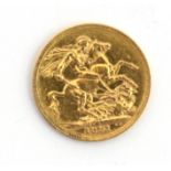 A Victorian gold Jubilee Half-Sovereign for 1891.