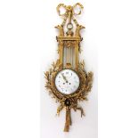 A large and important 19th Century Louis XVI style gilt bronze Cartel Clock, by P.