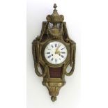 A 19th Century gilt bronze Cartel Clock, in the Adams taste by Henry Marc, Paris,