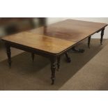 A substantial William IV Economy type mahogany Dining Table, in the style of Mack Williams & Gibton,