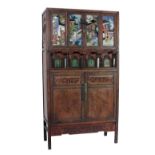An important 19th Century hardwood Chinese Cabinet,