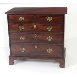 A Georgian mahogany Chest of drawers,