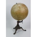 A 19th Century papier mache 16" Globe published "Denoyer Geppert & Co.