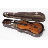A German cased Violin, by Ritter c.