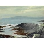 Henry Robertson Craig RHA, RUA (1916 - 1984) "Rocky Coastal Scene," O.O.B., approx.