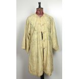 A good quality 19th Century lemon silk Chinese Dragon Gown,