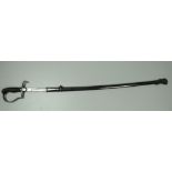 A very good British Light Cavalry Troopers steel Sabre, 1796 pattern, with engraved blade stamped F.