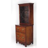 An unusual Georgian period mahogany Bookcase or Drinks Cabinet,