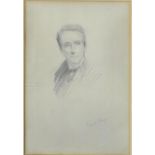John Butler Yeats R.H.A. (1839 - 1922) "Sketch of Frank Fay," pencil, approx.