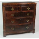A 19th Century bow fronted mahogany Chest of Drawers,
