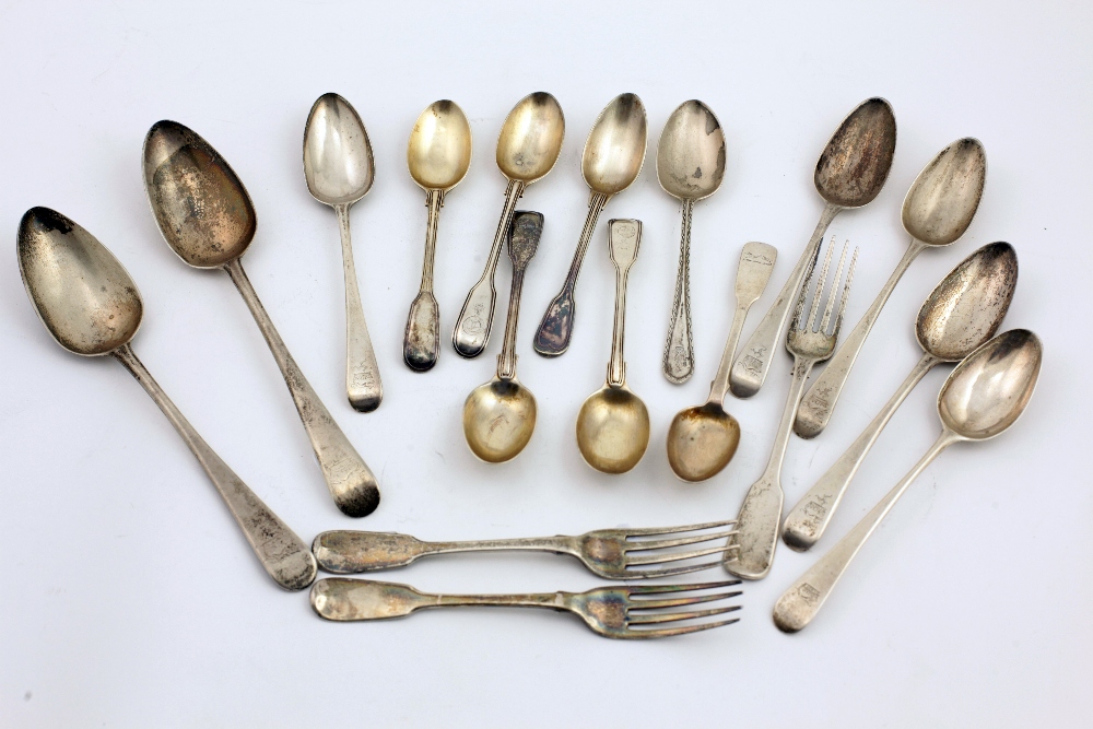 A pair of English Georgian Table Spoons, London c.