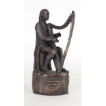 Ann Meldon Hugh, Sculptor A bronze Model of "Turlough O'Carolan, Harpist,