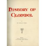 Burke (Rev. W.P.) History of Clonmel, 4to Waterford 1907. First Edn., engd. frontis red & bl.