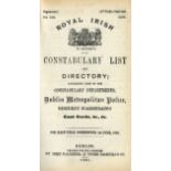 D.M.P.: [Jones (J.J.)]ed. Royal Irish Constabulary List and Directory, sm. 8vo D. 1894. 185pp.