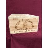 Chateau Pichon Longueville 2000 Pauillac 2 eme Cru Classe 12 bottles.