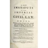 Wood (Thos.) An Institute of the Laws of England, folio L. 1722. Second Edn., engd. port.