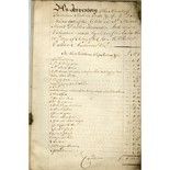 Georgian Dublin House Inventory and Valuation, 1764 Manuscript: Ledger bound with marbled paper,