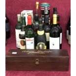 World Wine Lot Tcherga Dry Red Bulgarian Wine 2002 (in box) (1) and other bottles from Spain,