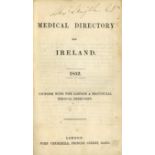 Earliest Medical Directory of Ireland Directory: Medical Directory for Ireland, 1852,