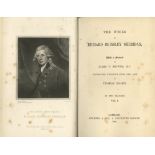 Sheridan (R.B.) The Works of Richard Brinsley Sheridan, with a Memoir by J.P. Brown. ..