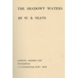 Yeats (W.B.) The Shadowy Waters, 4to L. (Hodder and Stoughton) 1900. First Edn., hf. title, t.e.g.