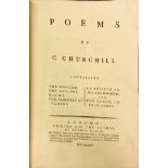 Churchill (C.) Poems, 2 vols. 4to L. 1763. Printed for The Author, 2 hf. titles, cont.