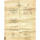 Co. Leix: Plan of Artizan Houses to be built at Mountrath for Eyre Coote Esq.