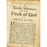 [Waldingfield (Sam.) & Rallett (J.)] A Tender Salutation to the Flock of God in Ireland, 4to [L.