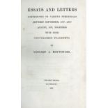 Privately Printed: Wilson (Sir David) William Nelson, A Memoir, sm. 4to Edin. 1889.