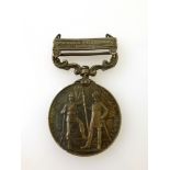 INDIA MEDAL WITH PUNJAB FRONTIER 1897-98 CLASP AWARDED TO 81356 G. HENDERSON