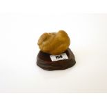 SMALL CARVED CHICKEN ON STAND