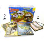 THUNDERBIRDS TRACY ISLAND ELECTRONIC PLAYSET BY CARLTON, THUNDERBIRDS FAB CROSS-SECTIONS BOOK AND