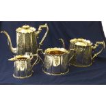 4 PIECE PLATED TEA AND COFFEE SET BY S. SHIERS AND CO, MANCHESTER AND BLACKPOOL