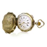 SILVER BOUTTE POCKET WATCH WEIGHT IN TOTAL 99.9G