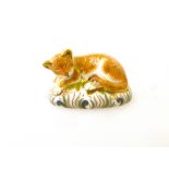 ROYAL CROWN DERBY 'LION CUB' PAPERWEIGHT